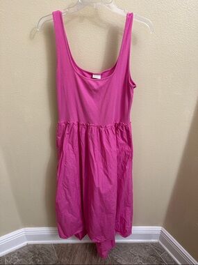 a new day Pink Ribbed Tank Dress med